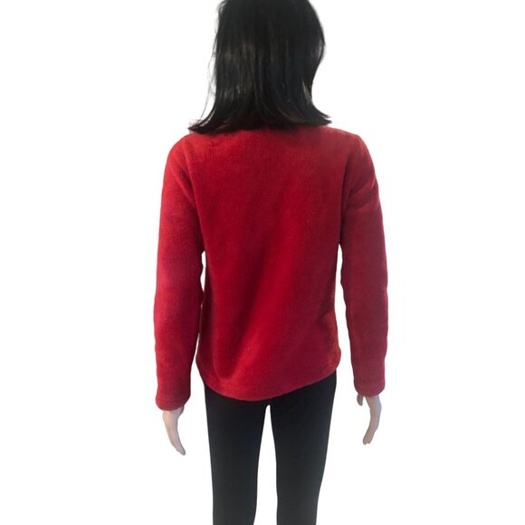 Mountain Lake Full Front Zip Super Soft Sherpa Jacket in Apple Red - Small - Picture 2 of 4
